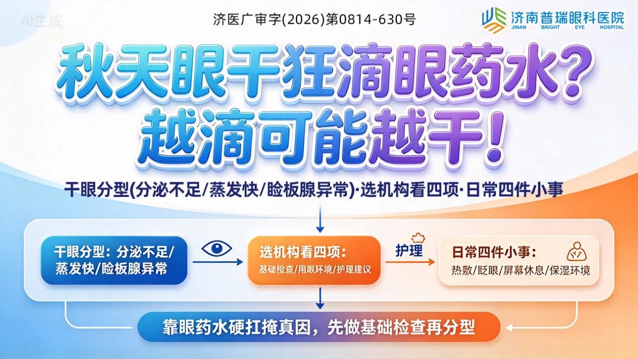 秋天眼干、看屏幕就累,济南干眼诊疗怎么选?别只靠眼药水扛着
