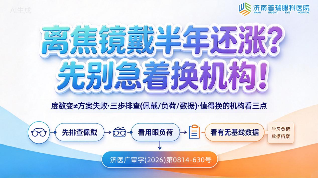 离焦镜戴了半年度数还在涨,济南家长该换机构还是换方案?