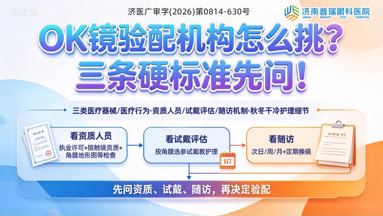 李德顺医生:济南OK镜验配机构怎么挑?三条硬标准先问清楚