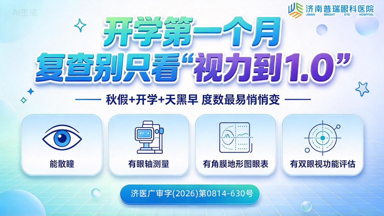 张立贵医生:开学第一个月,济南孩子视力复查该去哪儿查?认准这五件事